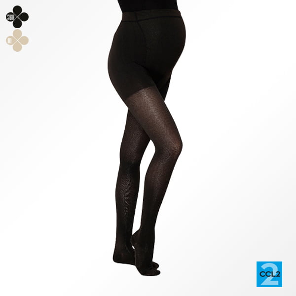 [AV-118 1 / S] PREGNANCY COMP. STOCKING (CLOSED TOE) (1/SIYAH)