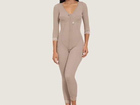 [4034B] Stunning Slimming and Toning Post-Operative Full Bodysuit Shaper w/Thigh/Leg Slimmer.